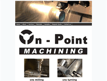 Tablet Screenshot of onpointmachining.com